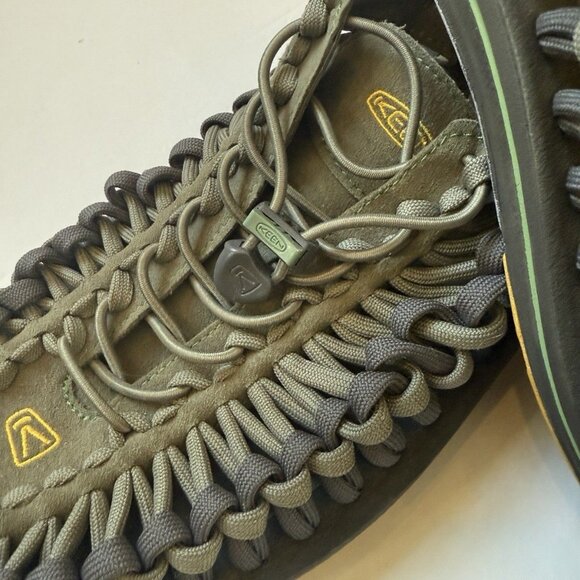 KEEN UNEEK Mens 11.5 Green Yellow Bungee Braided Rope Hiking Water Sport Sandals main image 6
